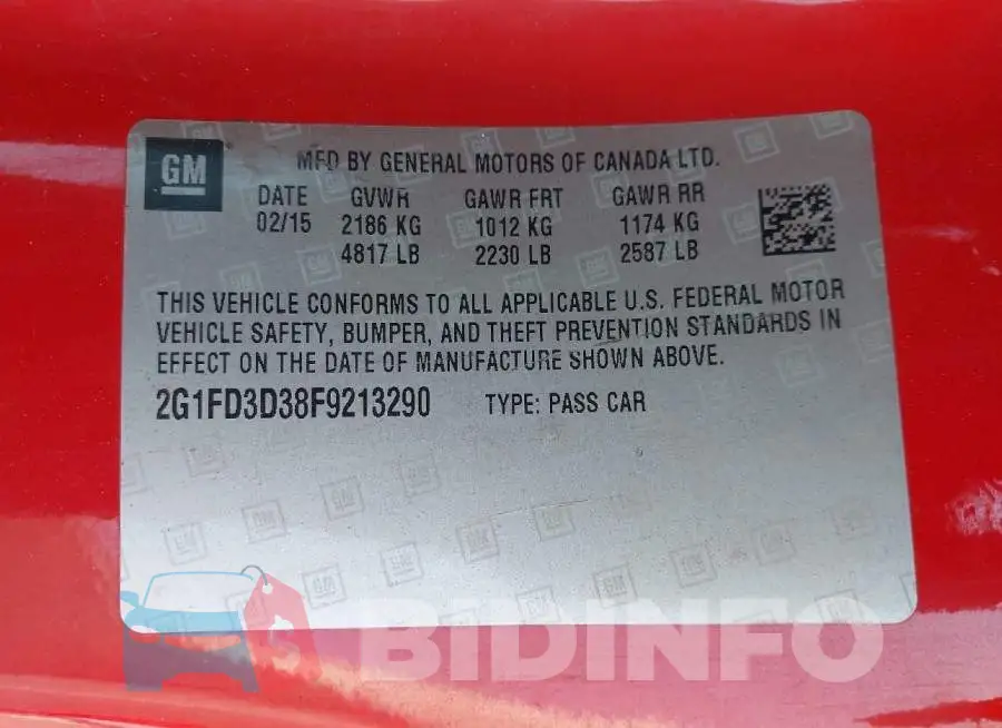 2G1FD3D38F9213290 Photo# 9