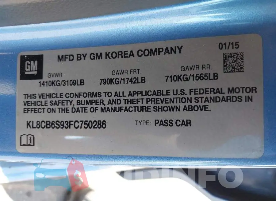 KL8CB6S93FC750286 Photo# 9