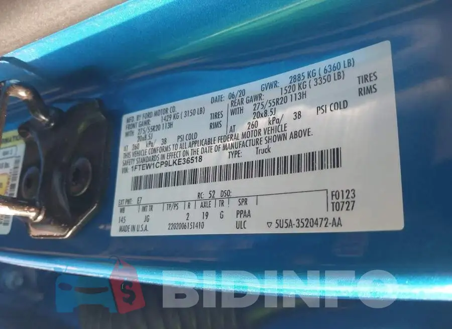 1FTEW1CP9LKE36518 Photo# 9