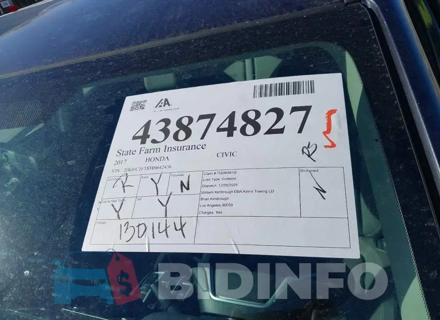 2HGFC1F3XHH642436 Photo# 18