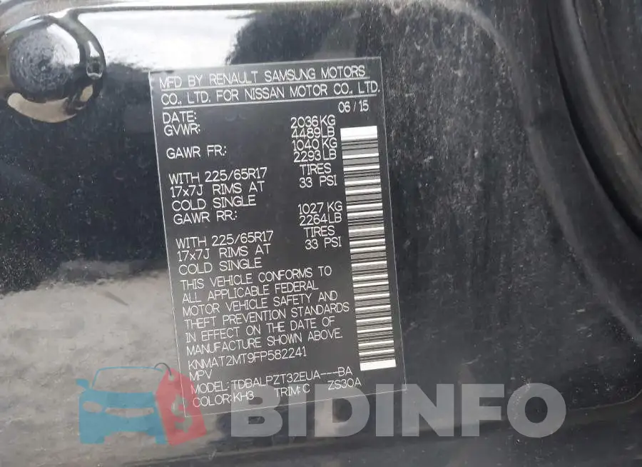 KNMAT2MT9FP582241 Photo# 9