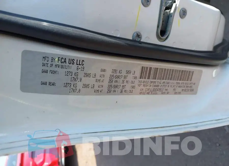 1C4PJLLB2KD479513 Photo# 9