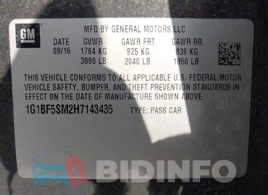 1G1BF5SM2H7143435 Photo# 9