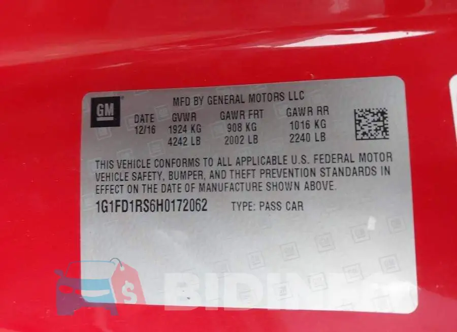 1G1FD1RS6H0172062 Photo# 9