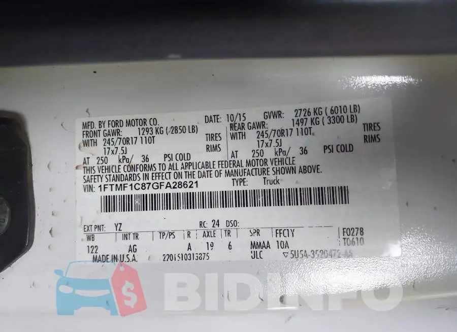 1FTMF1C87GFA28621 Photo# 9
