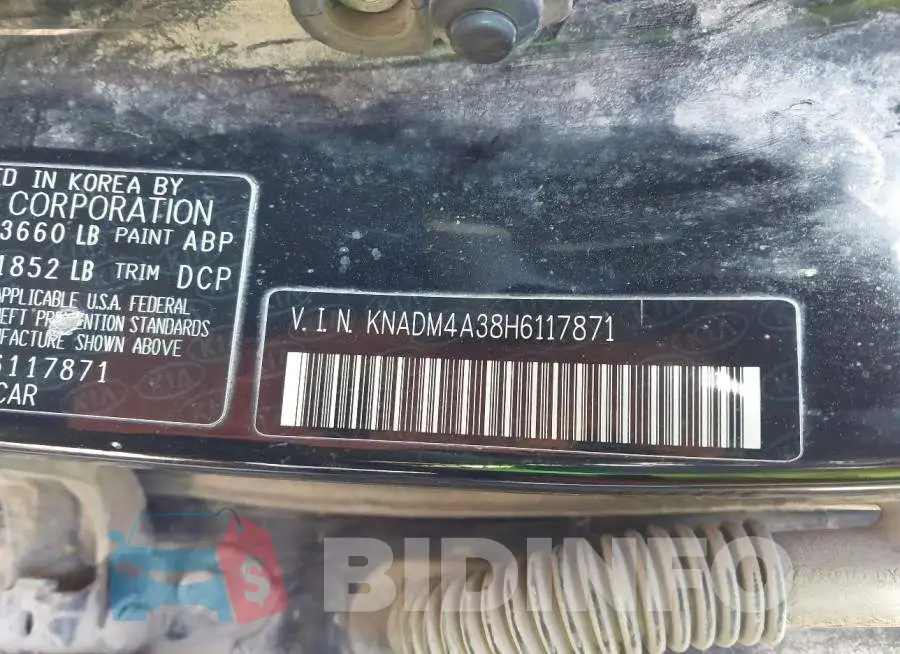 KNADM4A38H6117871 Photo# 9