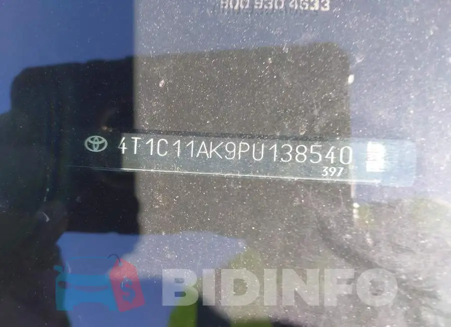 4T1C11AK9PU138540 Photo# 9