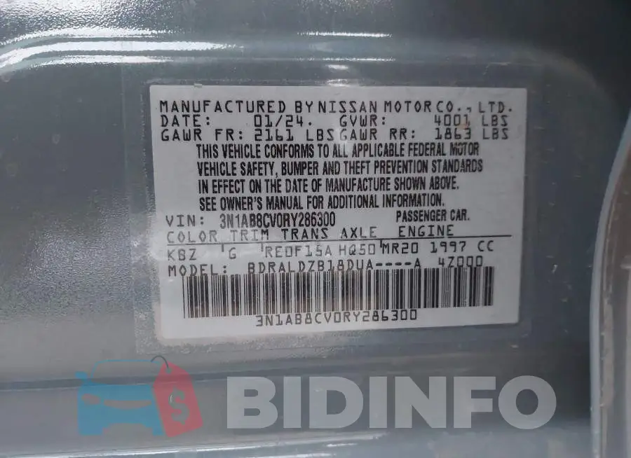 3N1AB8CV0RY286300 Photo# 9