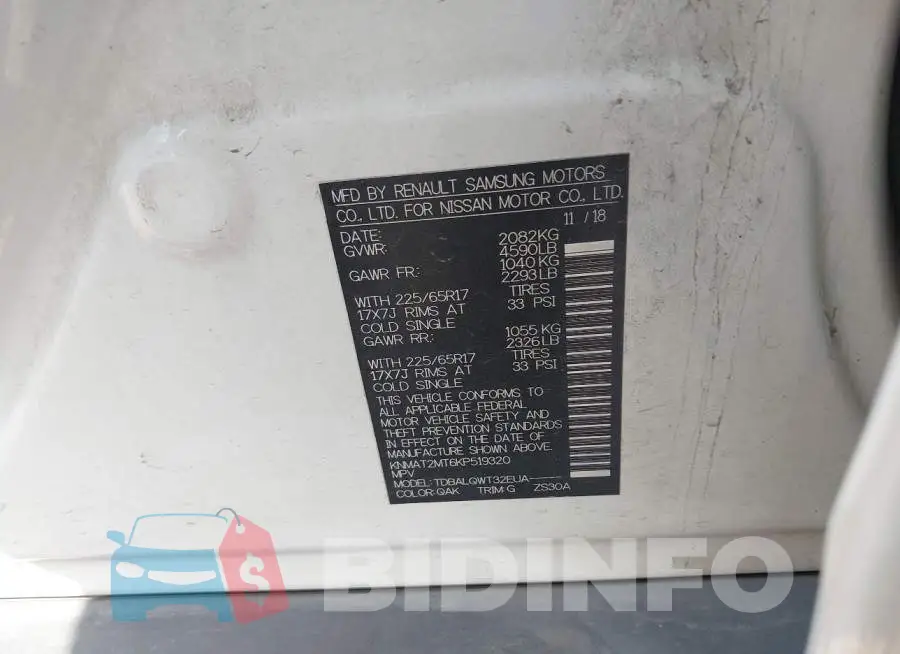 KNMAT2MT6KP519320 Photo# 9