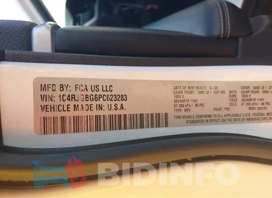 1C4RJGBG6PC623283 Photo# 9