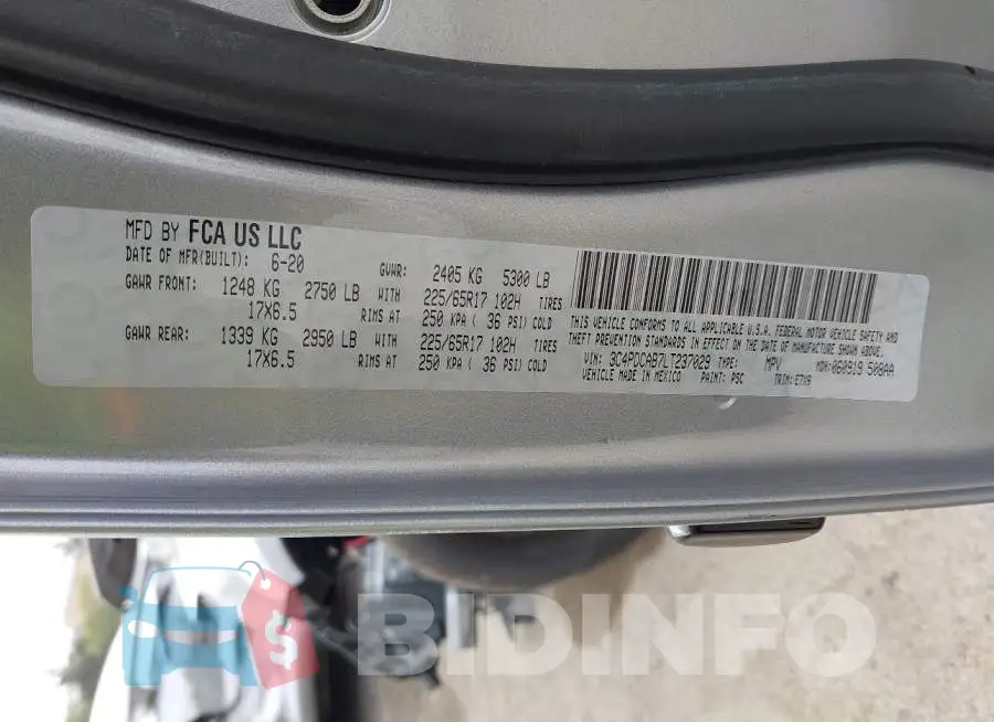3C4PDCAB7LT237029 Photo# 9