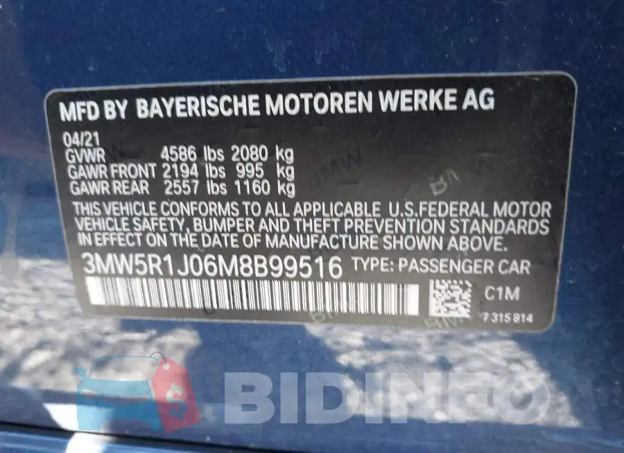 3MW5R1J06M8B99516 Photo# 9