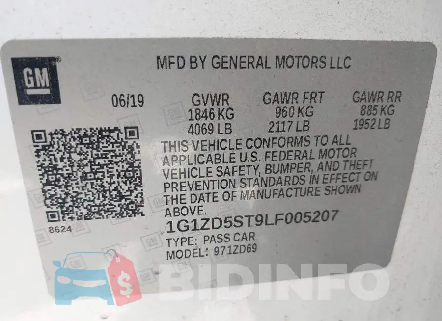 1G1ZD5ST9LF005207 Photo# 9