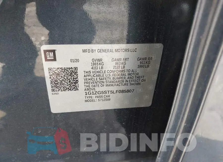 1G1ZG5ST5LF085807 Photo# 9