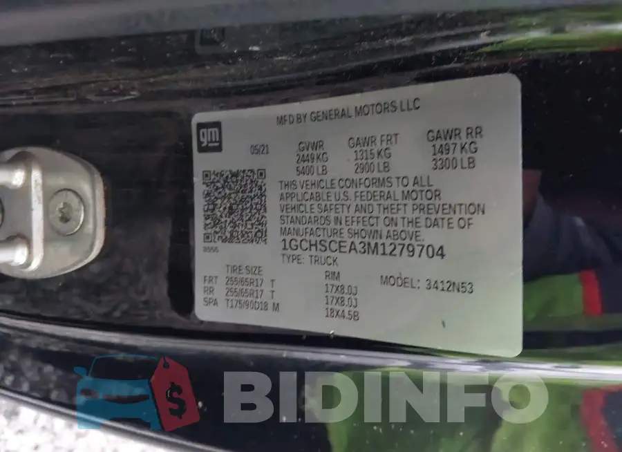 1GCHSCEA3M1279704 Photo# 9