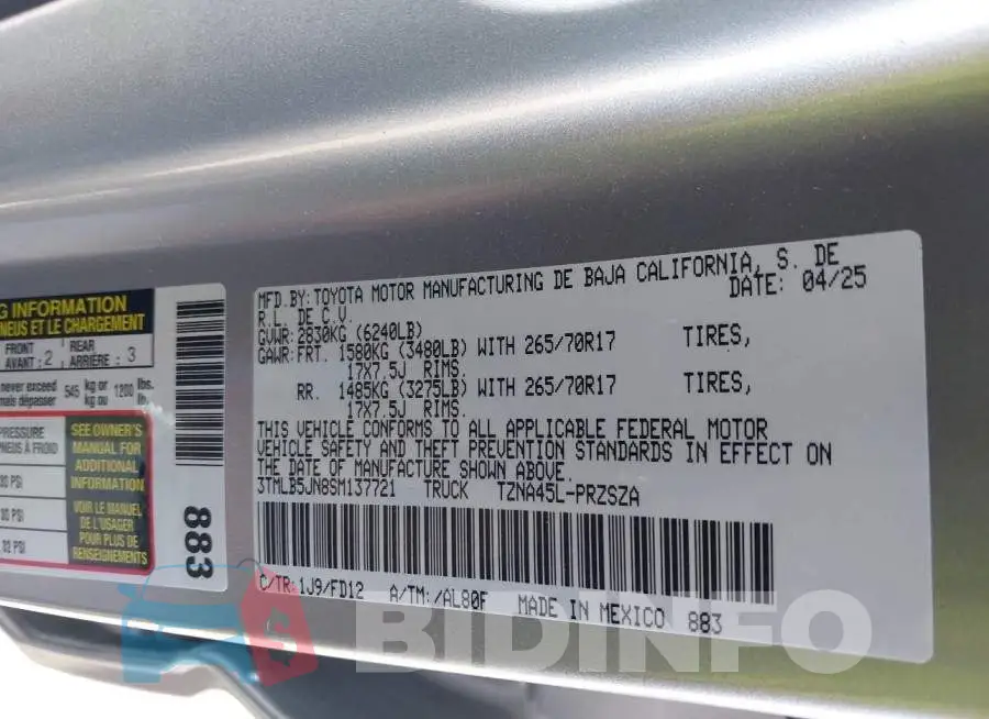 3TMLB5JN8SM137721 Photo# 9