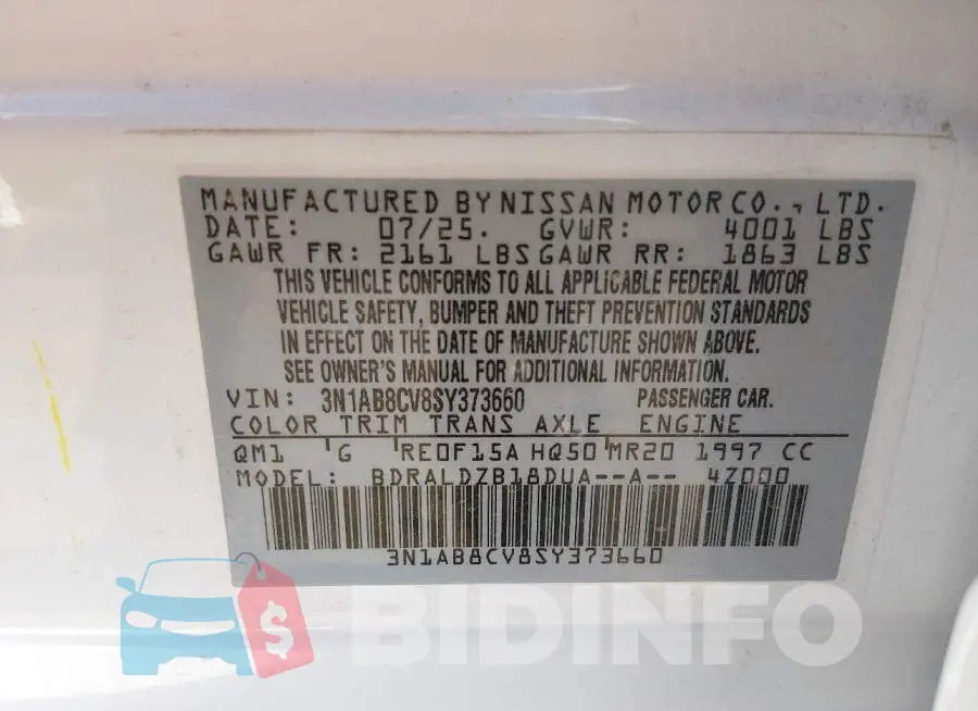 3N1AB8CV8SY373660 Photo# 9
