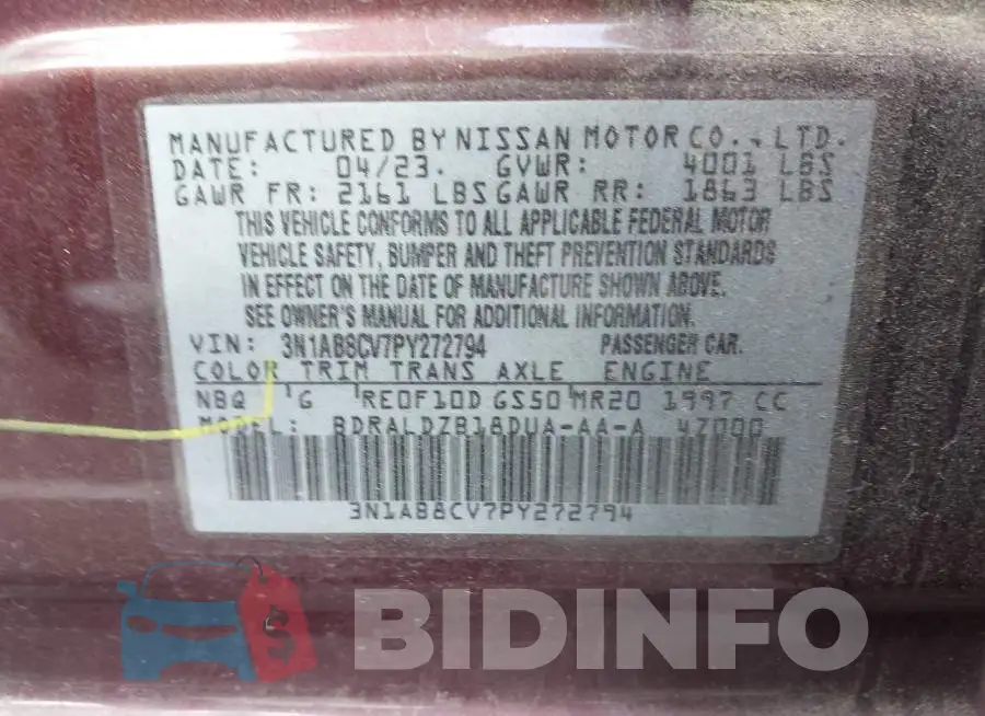3N1AB8CV7PY272794 Photo# 9