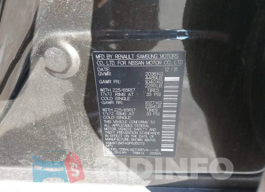 KNMAT2MT4GP635073 Photo# 9