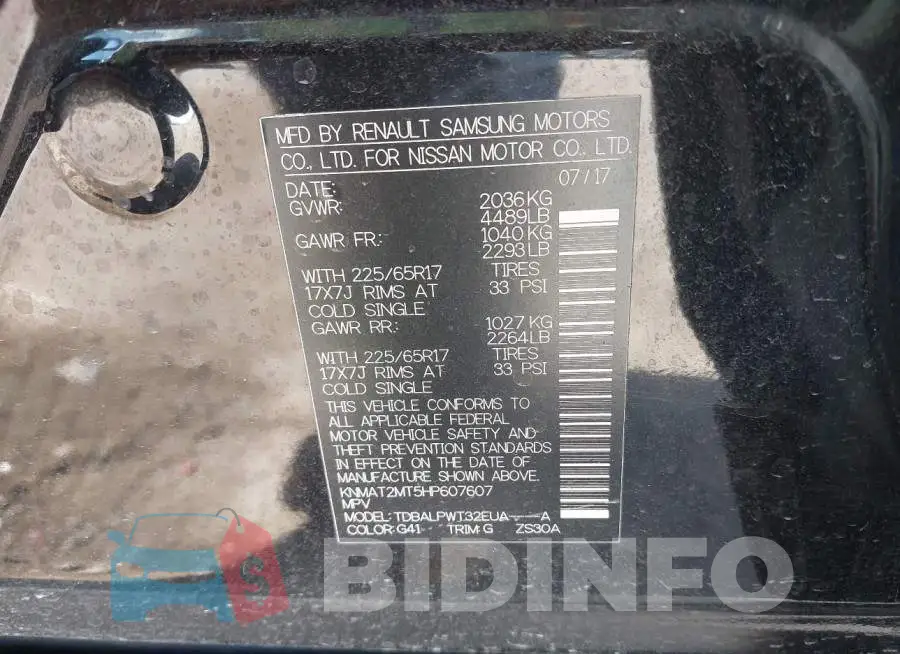 KNMAT2MT5HP607607 Photo# 9