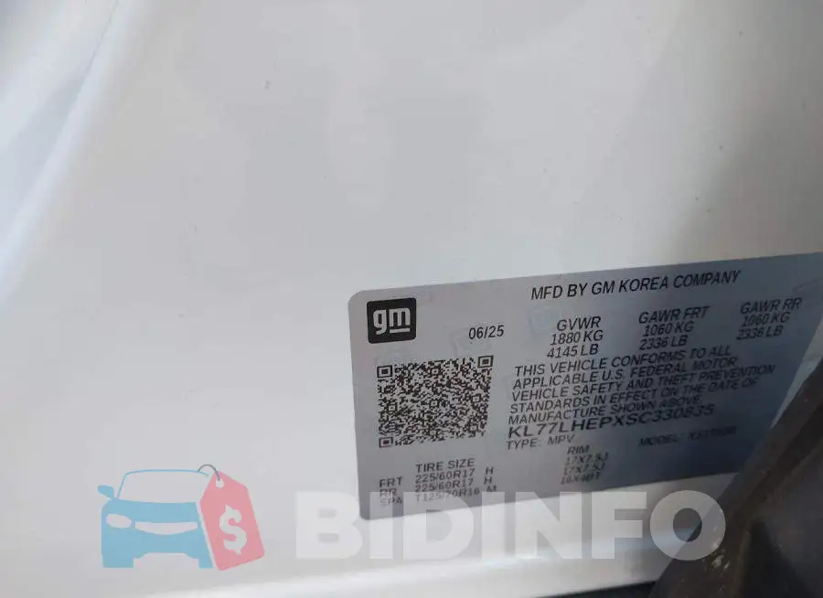 KL77LHEPXSC330835 Photo# 9