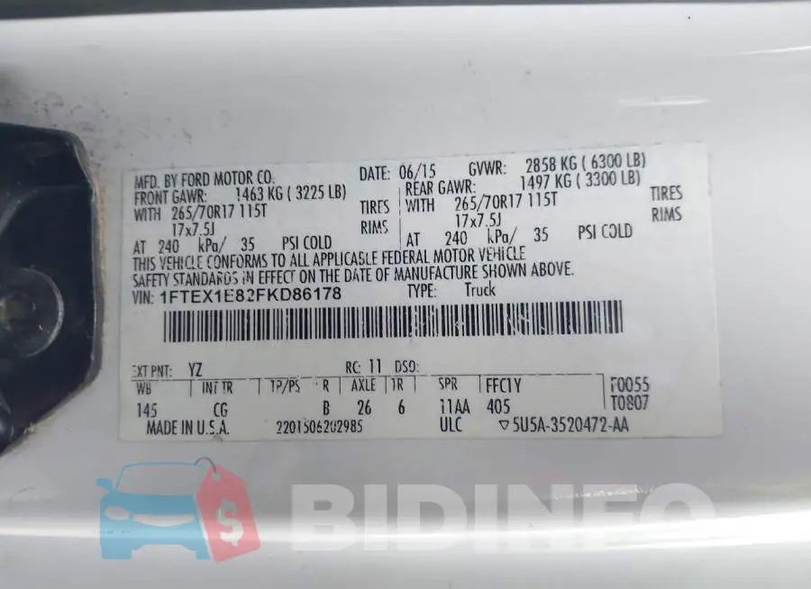 1FTEX1E82FKD86178 Photo# 9