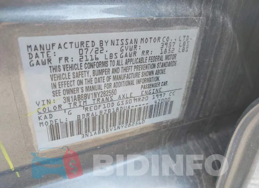 3N1AB8BV1NY282560 Photo# 9
