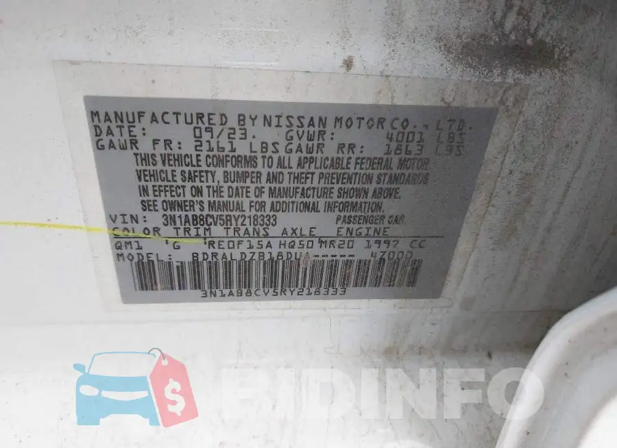3N1AB8CV5RY218333 Photo# 9