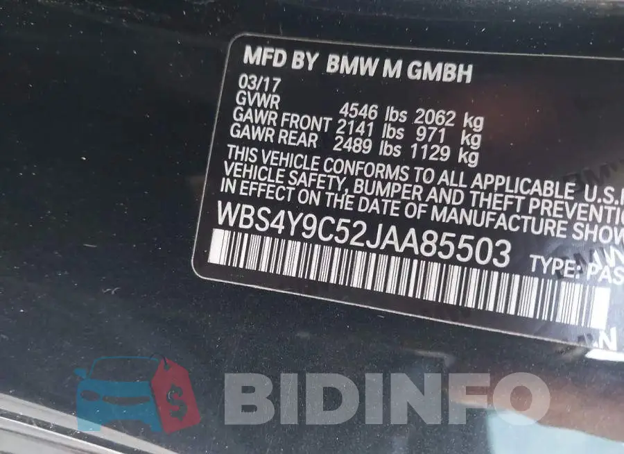 WBS4Y9C52JAA85503 Photo# 9