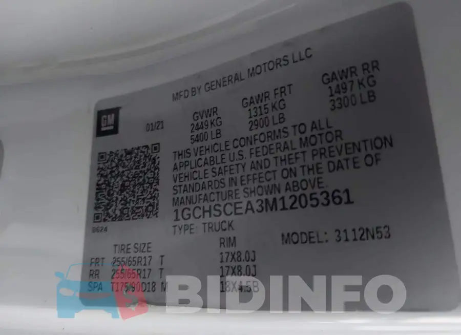 1GCHSCEA3M1205361 Photo# 9