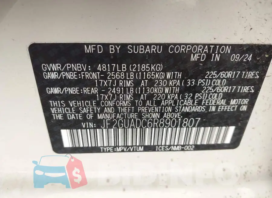 JF2GUADC6R8901807 Photo# 9