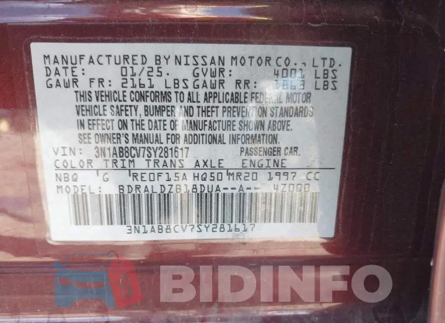 3N1AB8CV7SY281617 Photo# 9