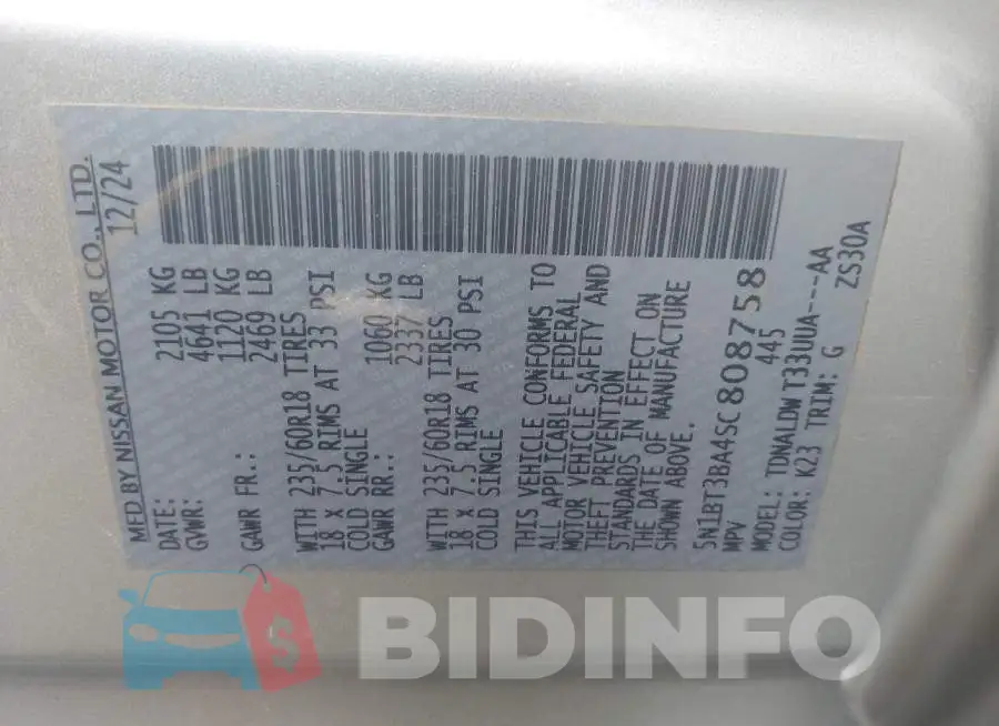 5N1BT3BA4SC808758 Photo# 9