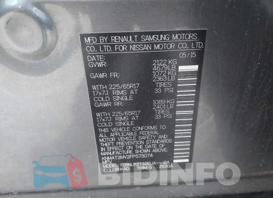 KNMAT2MV2FP573074 Photo# 9