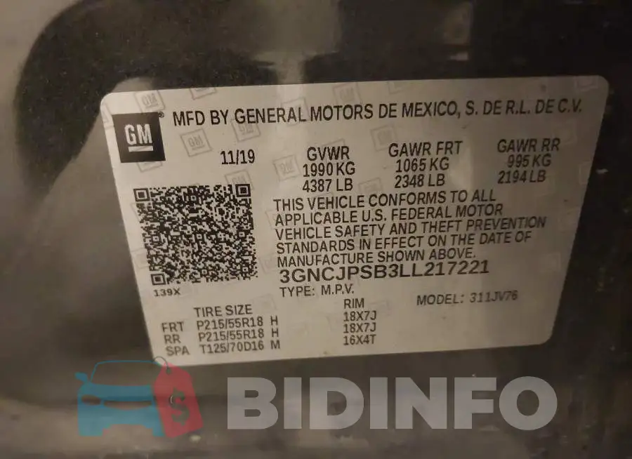 3GNCJPSB3LL217221 Photo# 9