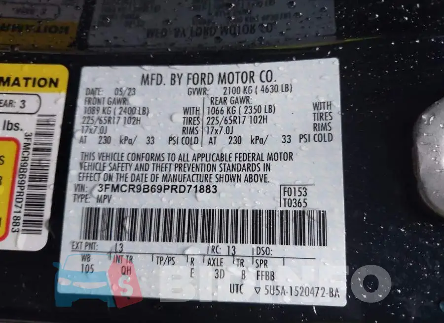 3FMCR9B69PRD71883 Photo# 8