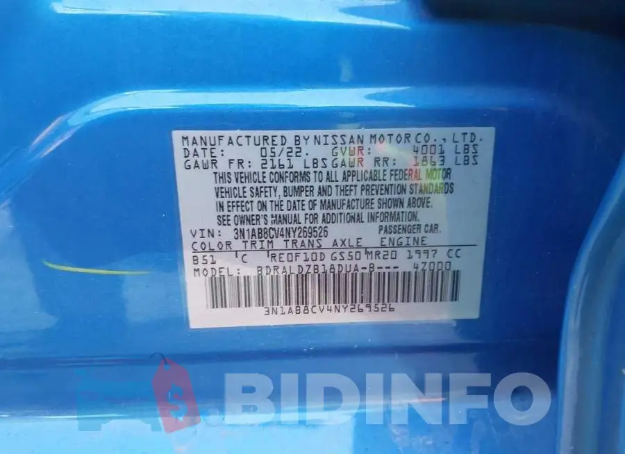 3N1AB8CV4NY269526 Photo# 9