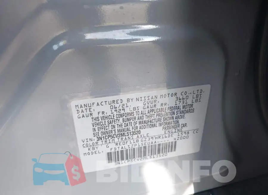 3N1CP5CV2ML513520 Photo# 9