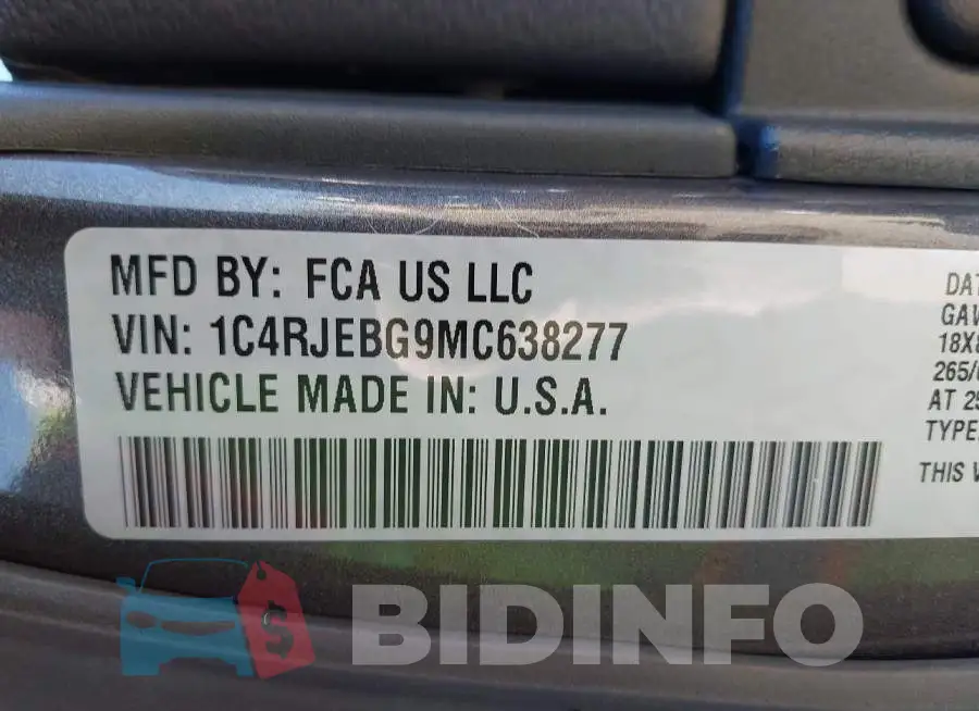 1C4RJEBG9MC638277 Photo# 9
