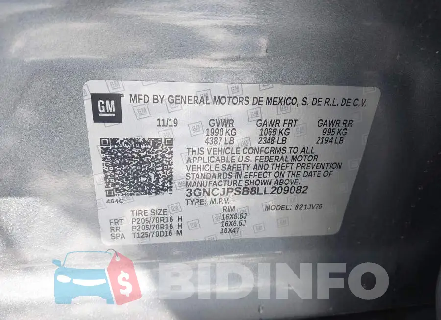 3GNCJPSB8LL209082 Photo# 9