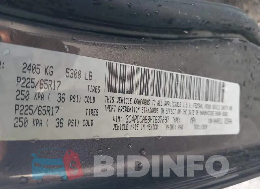 3C4PDCAB8HT637897 Photo# 9
