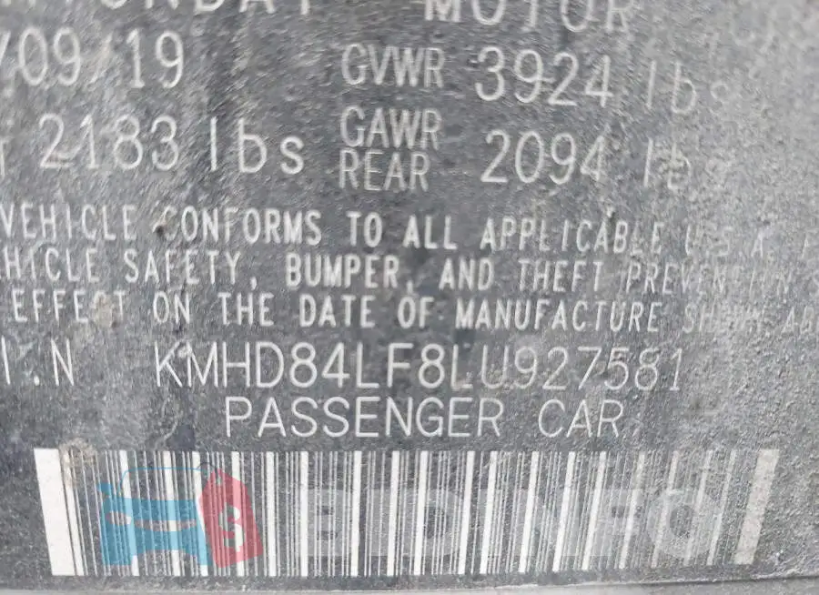 KMHD84LF8LU927581 Photo# 9