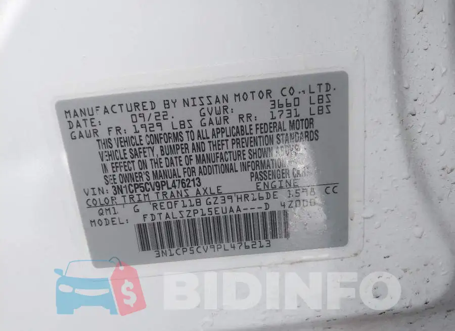3N1CP5CV9PL476213 Photo# 9