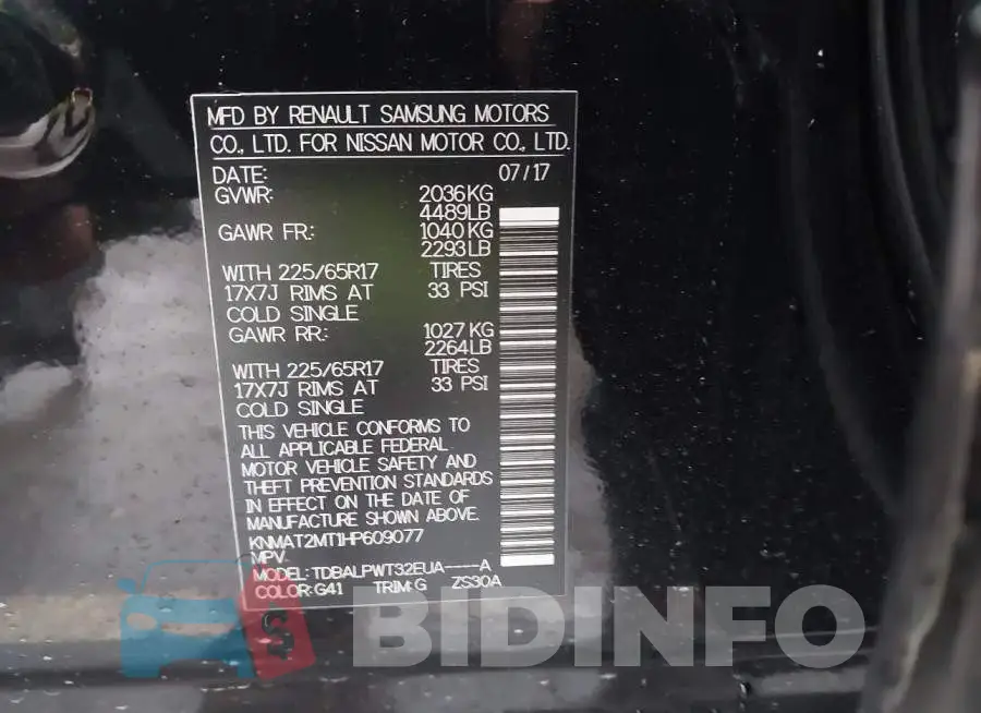 KNMAT2MT1HP609077 Photo# 9