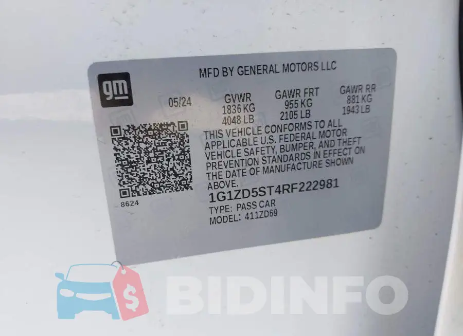 1G1ZD5ST4RF222981 Photo# 9