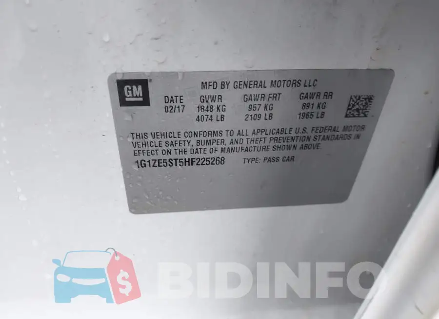 1G1ZE5ST5HF225268 Photo# 9