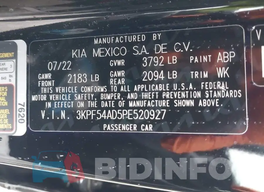 3KPF54AD5PE520927 Photo# 9
