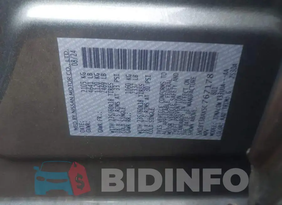 5N1BT3BAXSC767178 Photo# 9