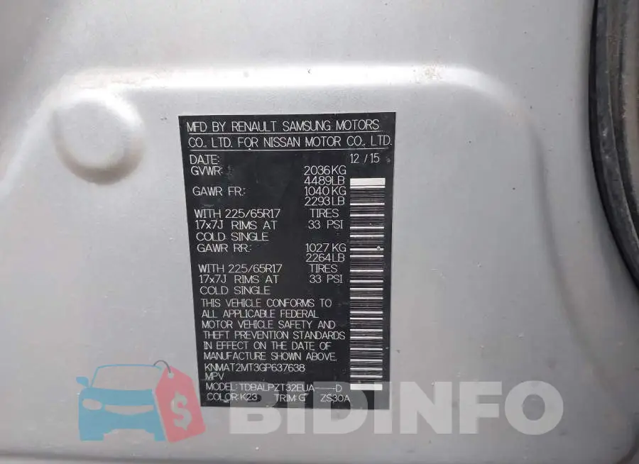 KNMAT2MT3GP637638 Photo# 9