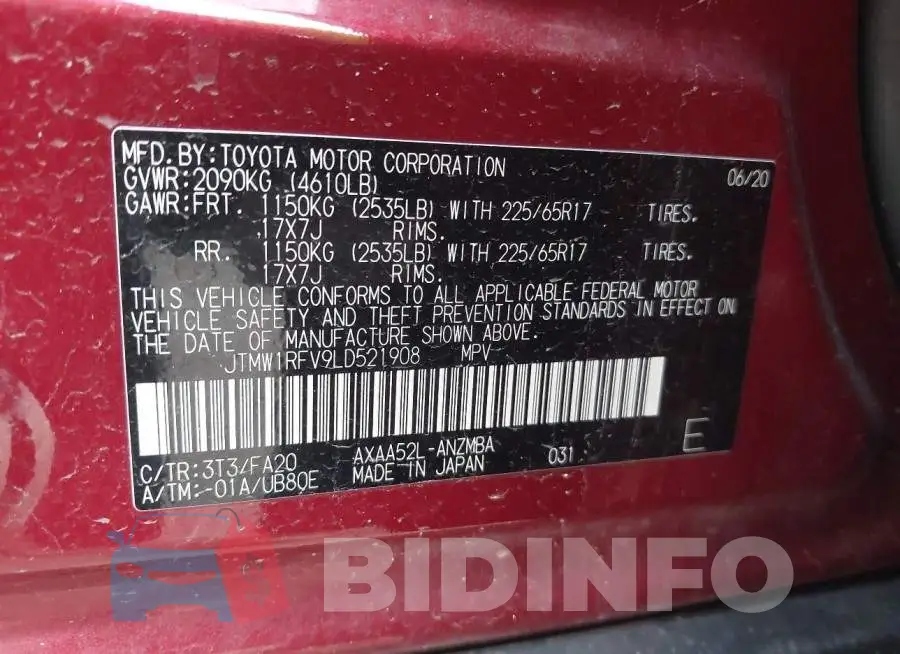 JTMW1RFV9LD521908 Photo# 9